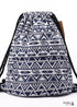Boho Drawstring Bag Ethnic Ember